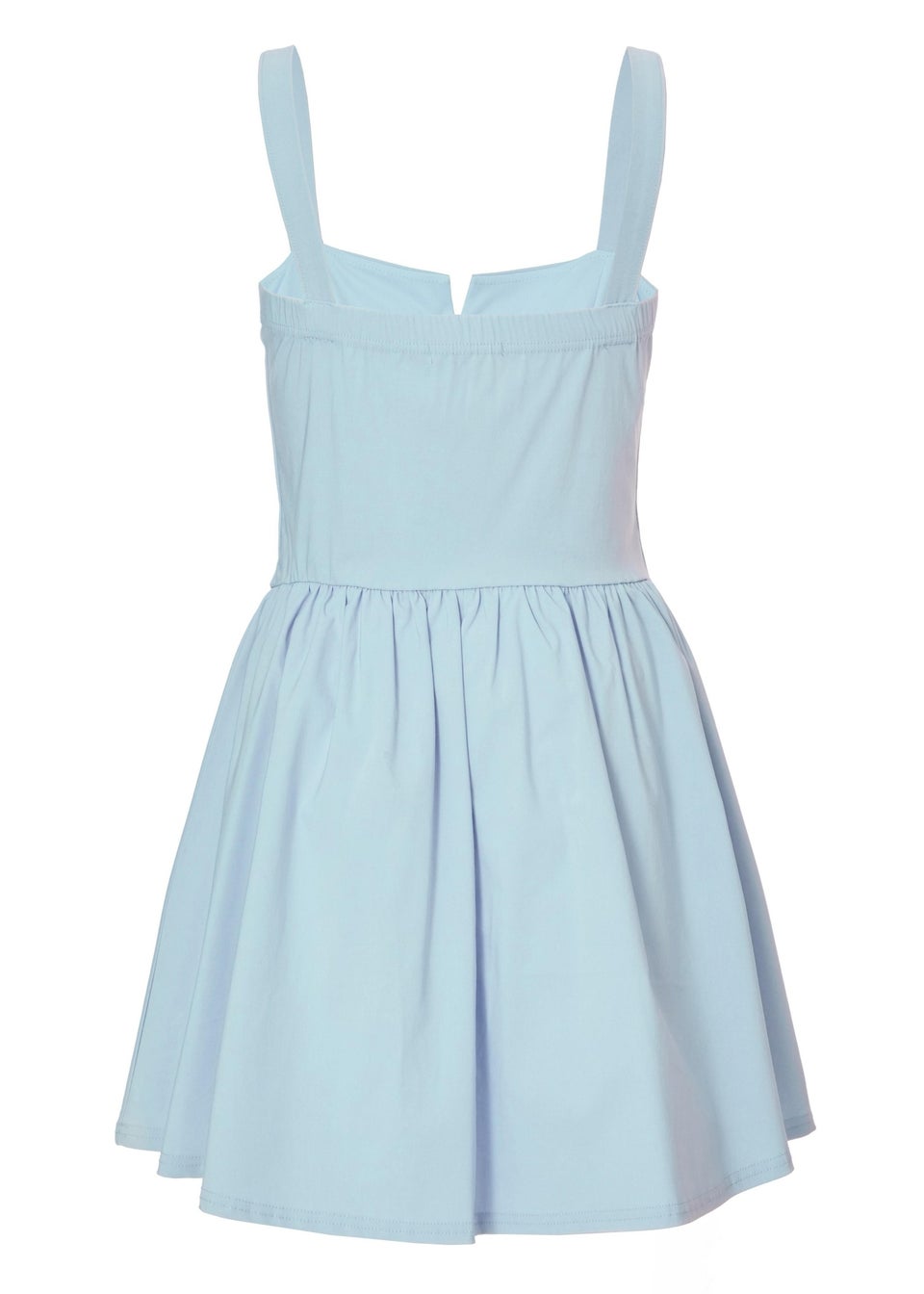 Quiz Blue Bow Front Mini Dress