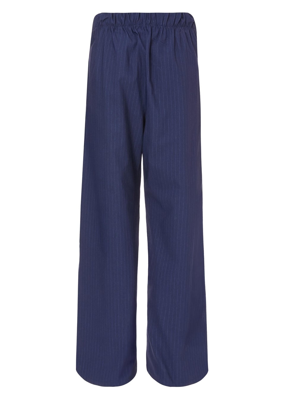 Quiz Navy Pinstripe Wide Leg Trousers