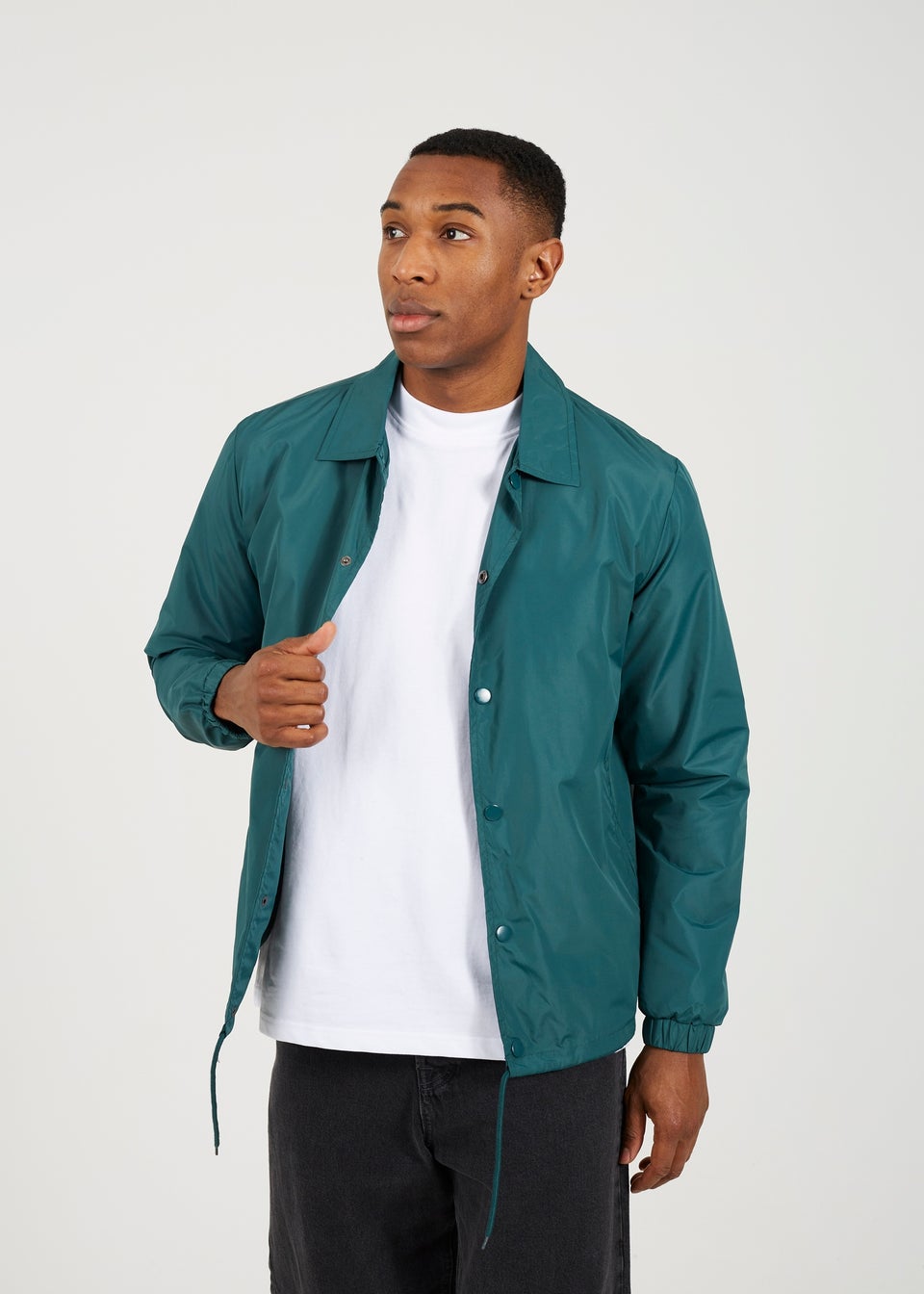 Brave Soul Green Lightweight Coach Style Jacket
