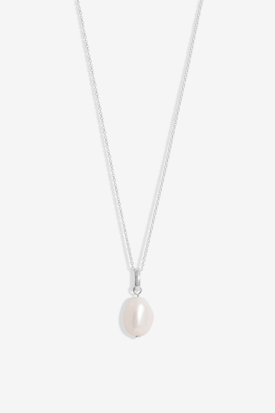 Simply Silver Sterling Silver 925 Semi Precious Pearl Pendant