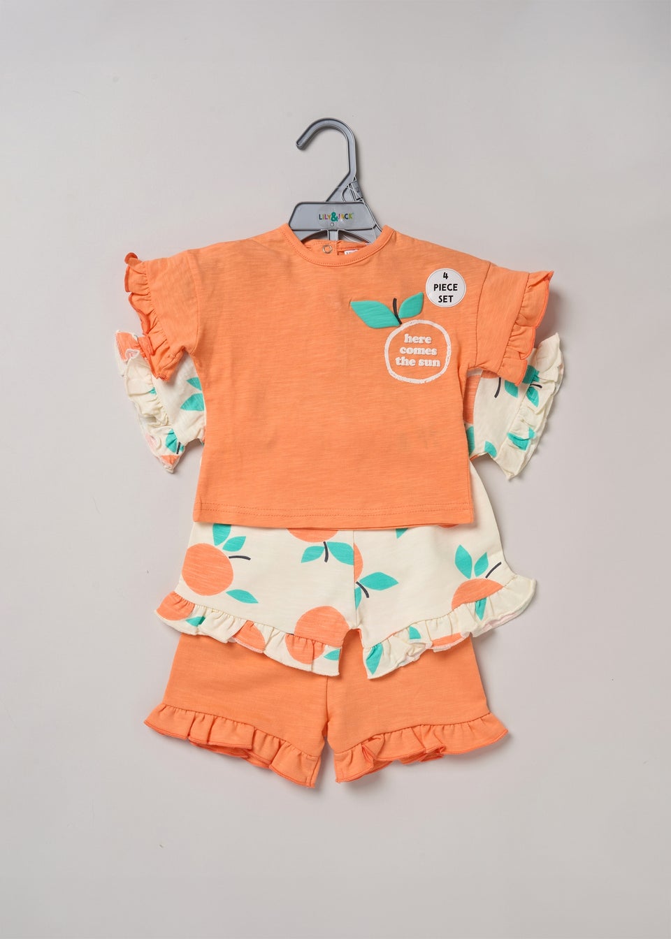 Lily & Jack 4-Piece Mix & Match Printed T-Shirt & Shorts Set (2-7 yrs)