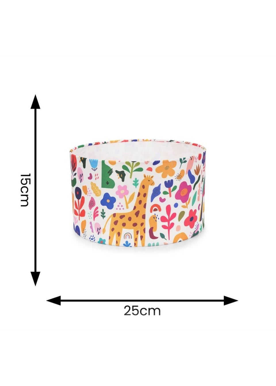 ValueLights Congo Shade Multicolour Drum Ceiling Pendant Lampshade (15cm x 25cm x 25cm)