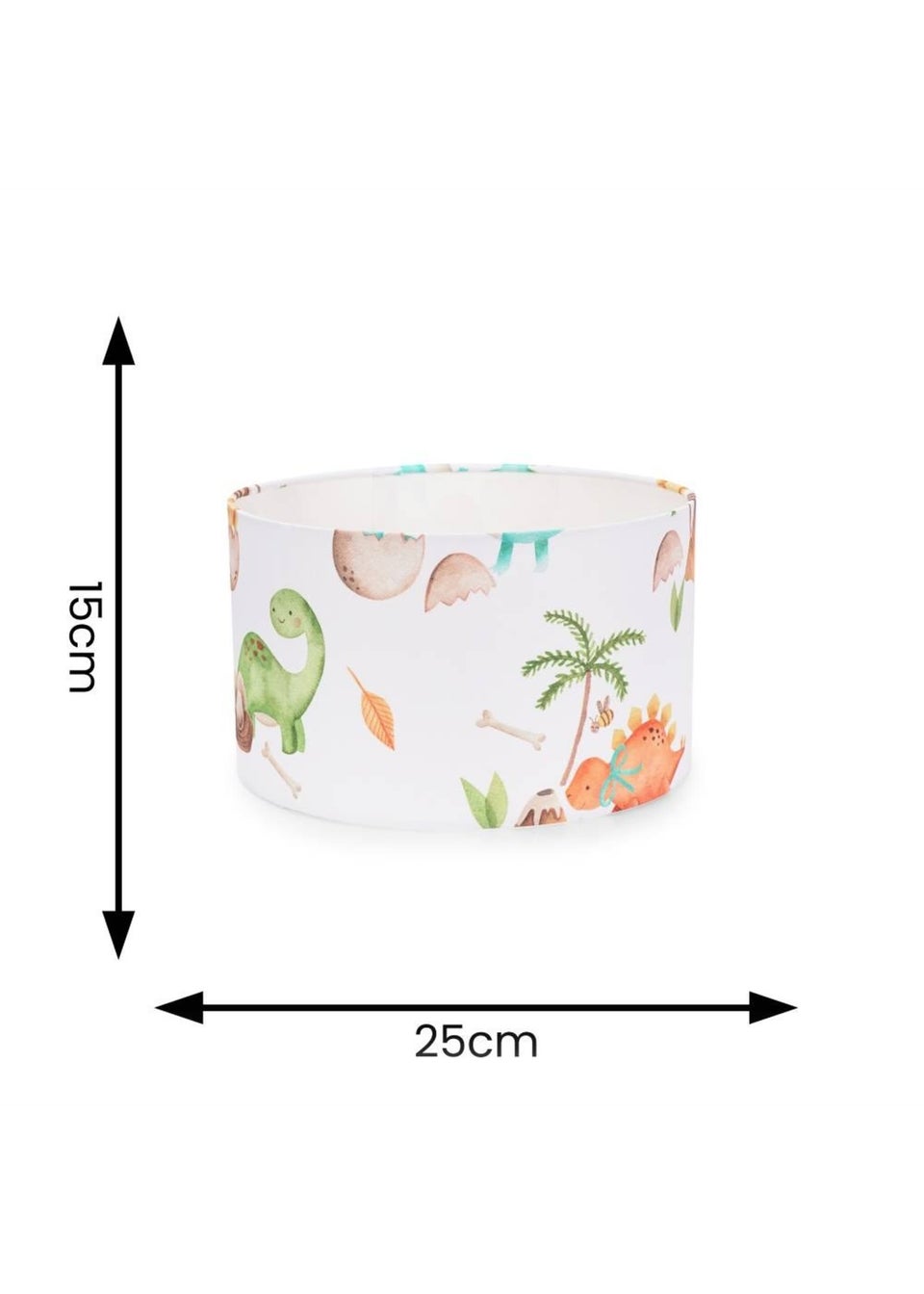ValueLights Toro Shade  Multicolour Drum Ceiling Pendant Lampshade (15cm x 25cm x 25cm)