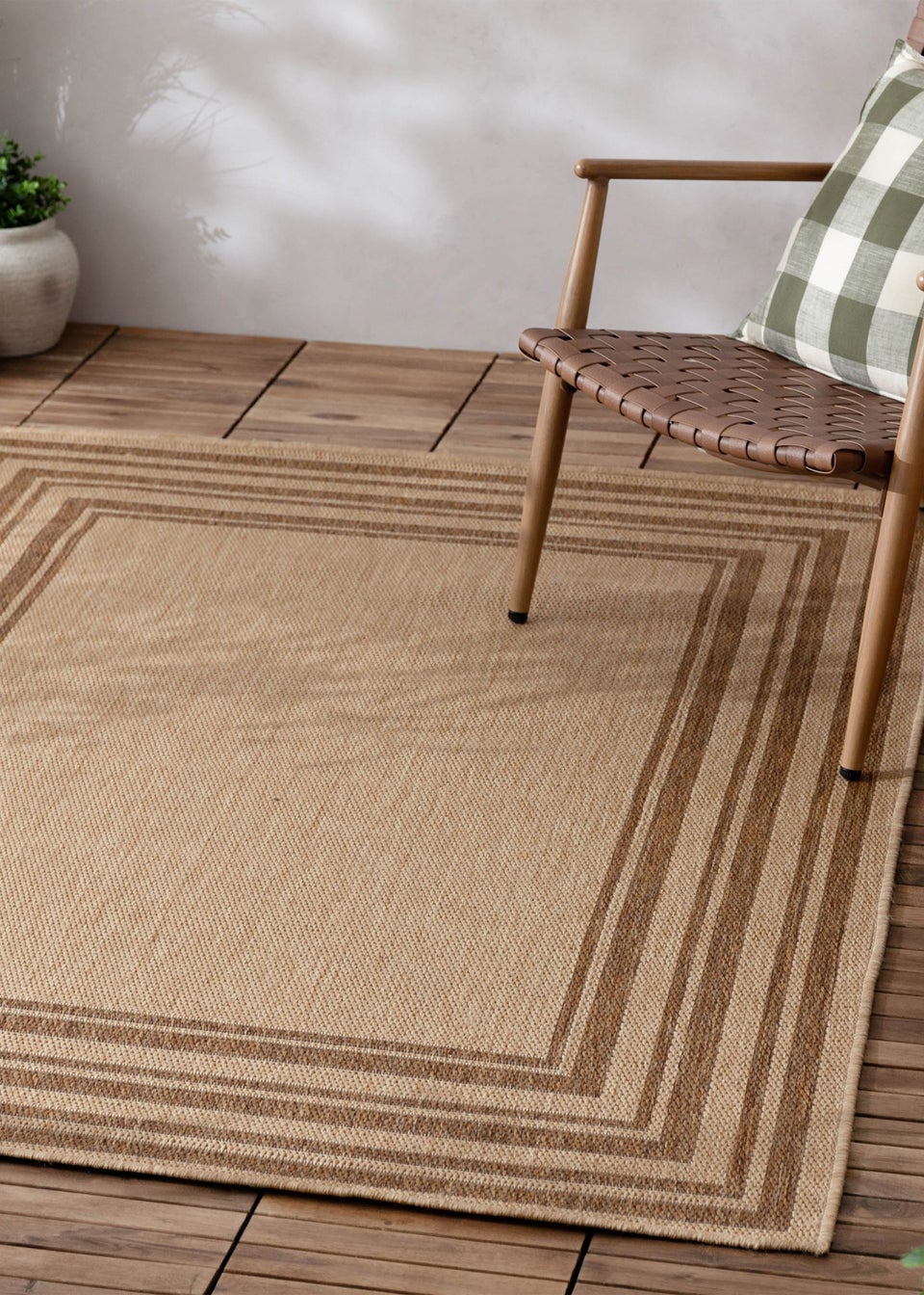 Yard Natural Camber Jute Effect Indoor/Outdoor Rug