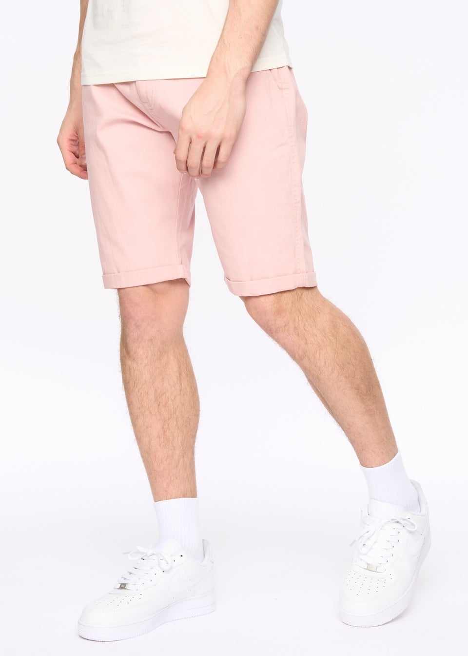 Crosshatch Soft Pink Sinwood Chino Shorts