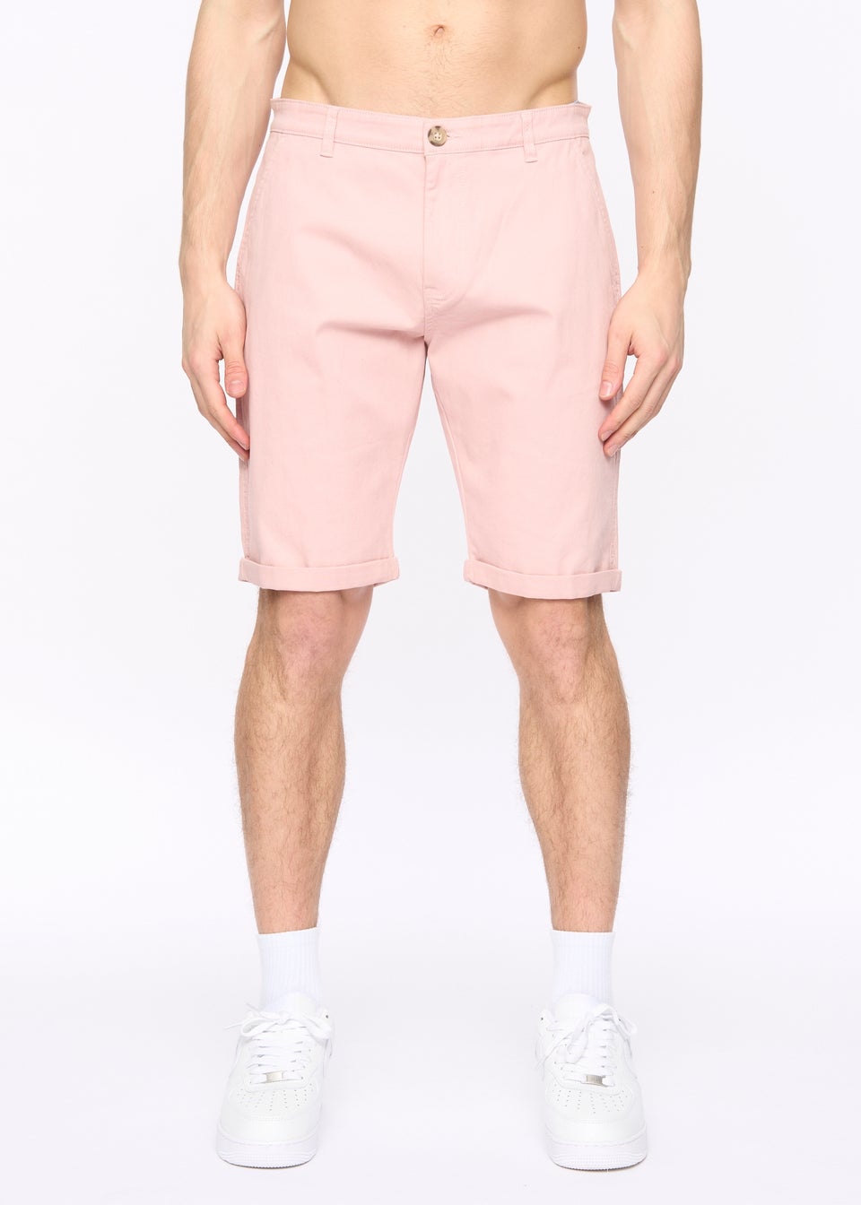 Crosshatch Soft Pink Sinwood Chino Shorts