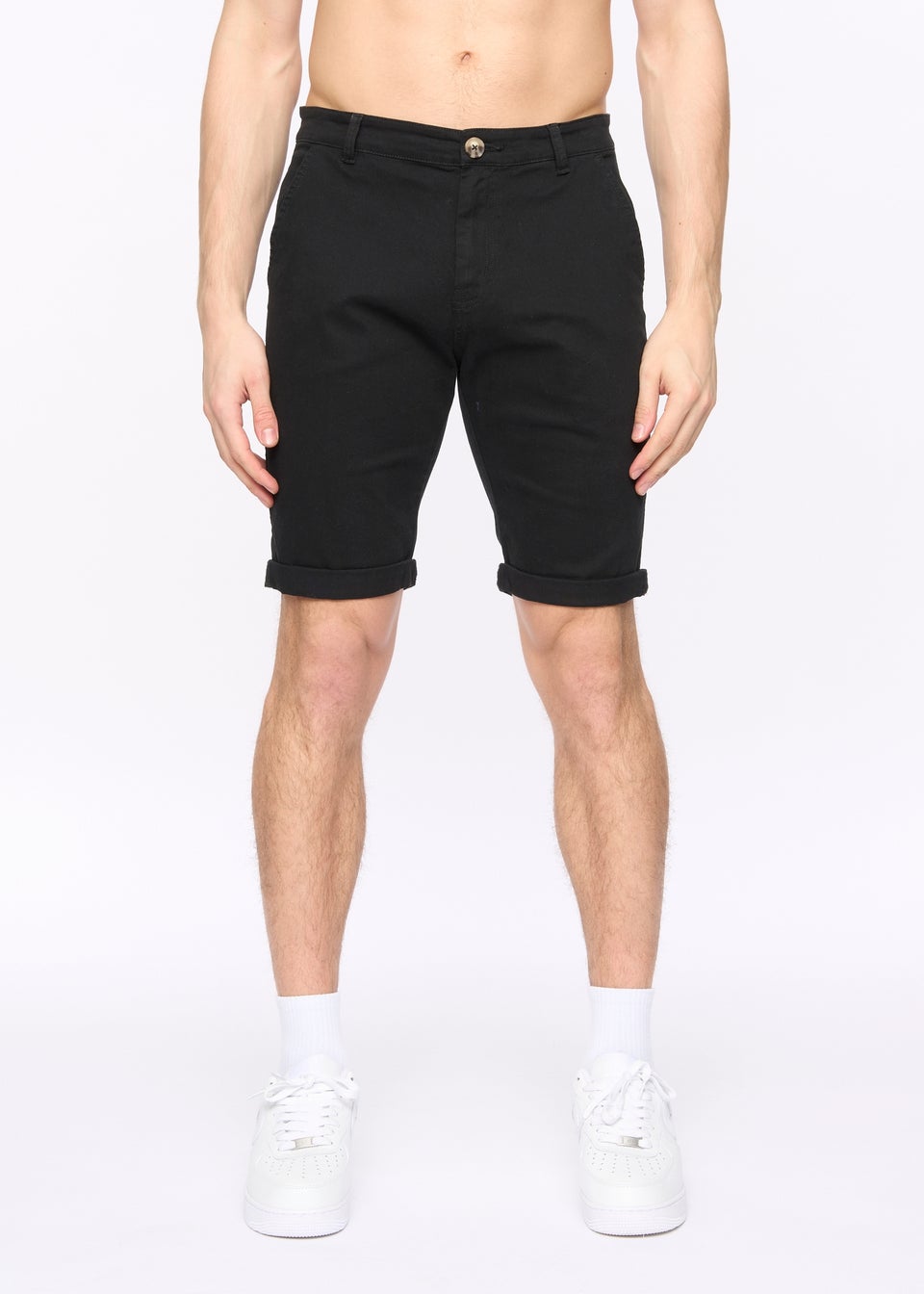 Crosshatch Black Sinwood Chino Shorts