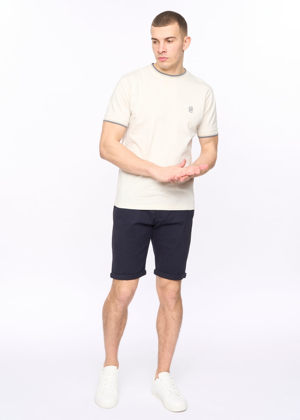 Crosshatch Navy Sinwood Chino Shorts