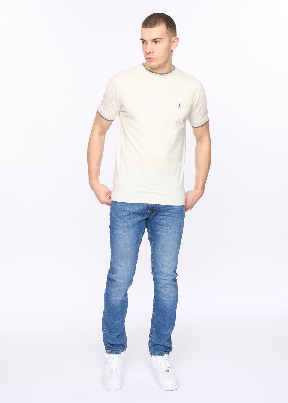 Crosshatch  Off White  Deuxtip  T-Shirt