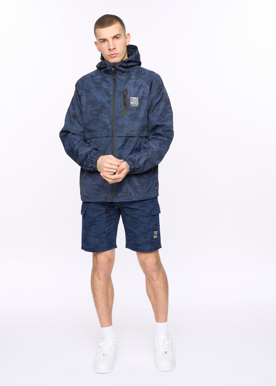 Crosshatch Navy Janscore Jacket