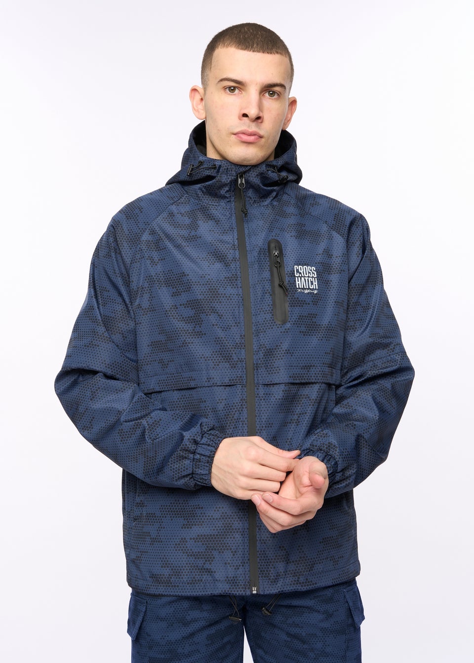 Crosshatch Navy Janscore Jacket