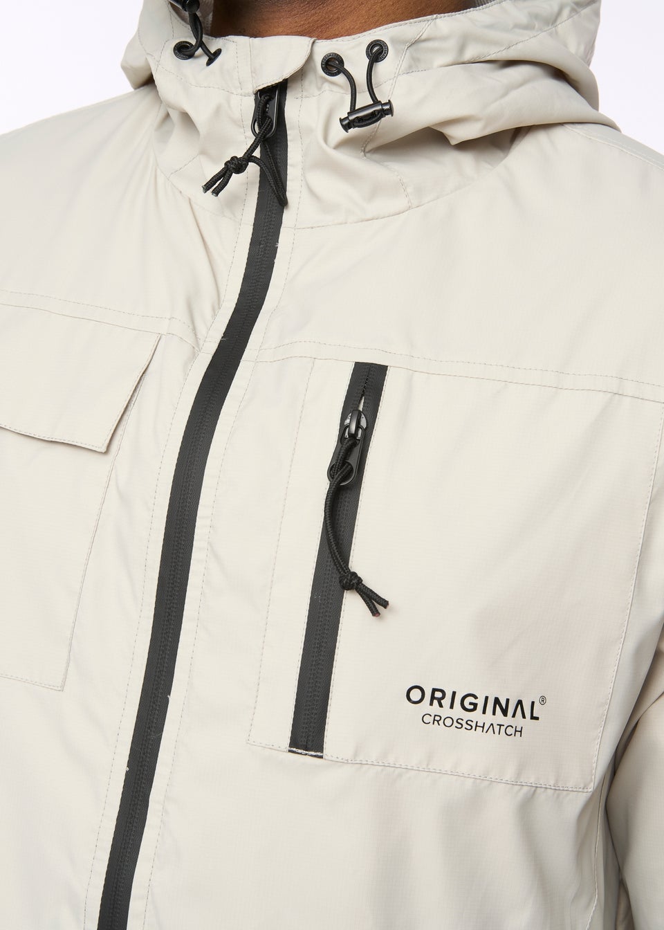Crosshatch Light Stone Utilate Jacket