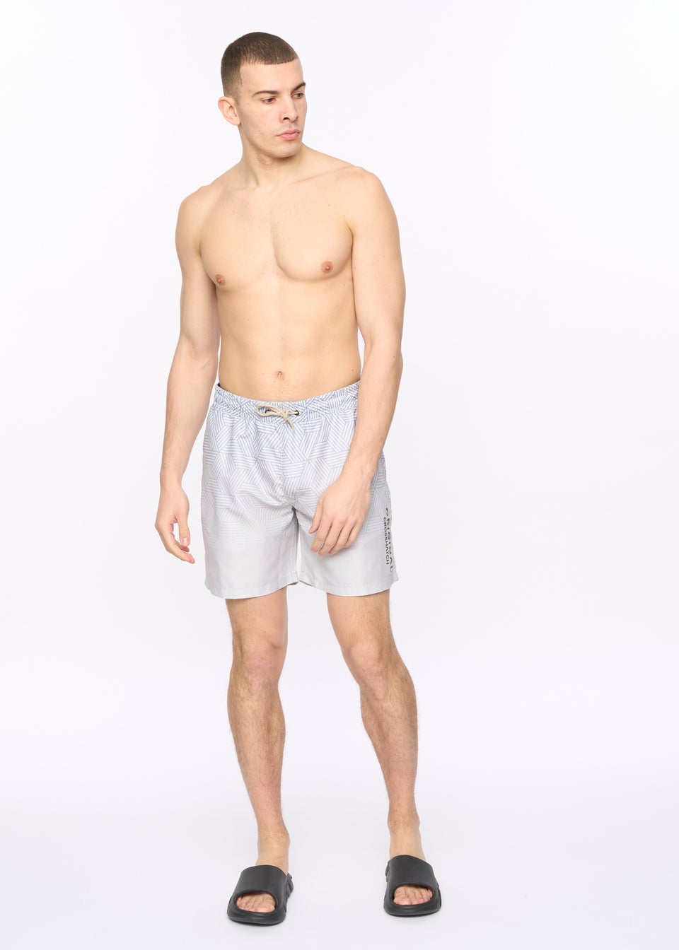 Crosshatch  Light  Stone  Layotta  Swim  Shorts