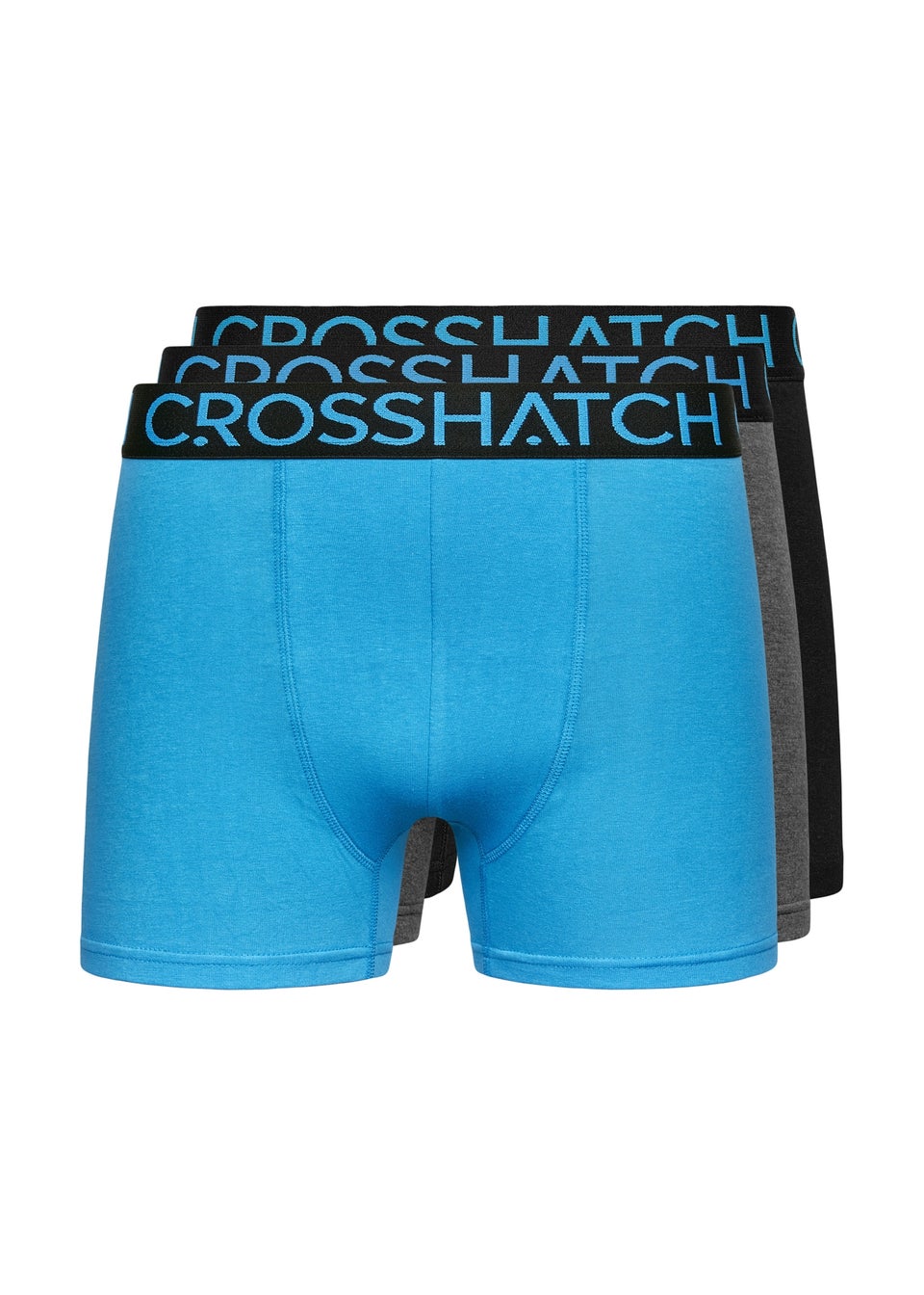 Crosshatch Blue Knightling MVE 3 Pack Boxers