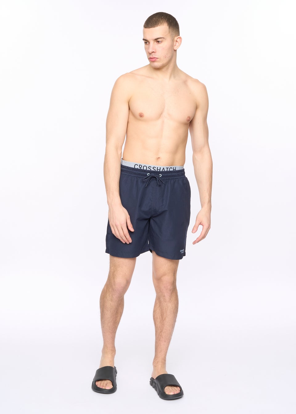 Crosshatch Navy Rembrandts Swim Shorts