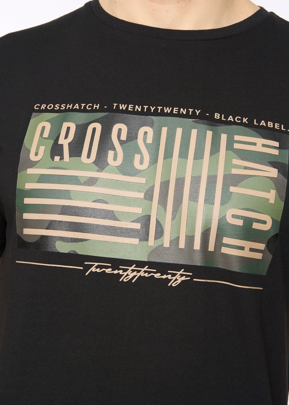 Crosshatch Black Wenfore T-Shirt