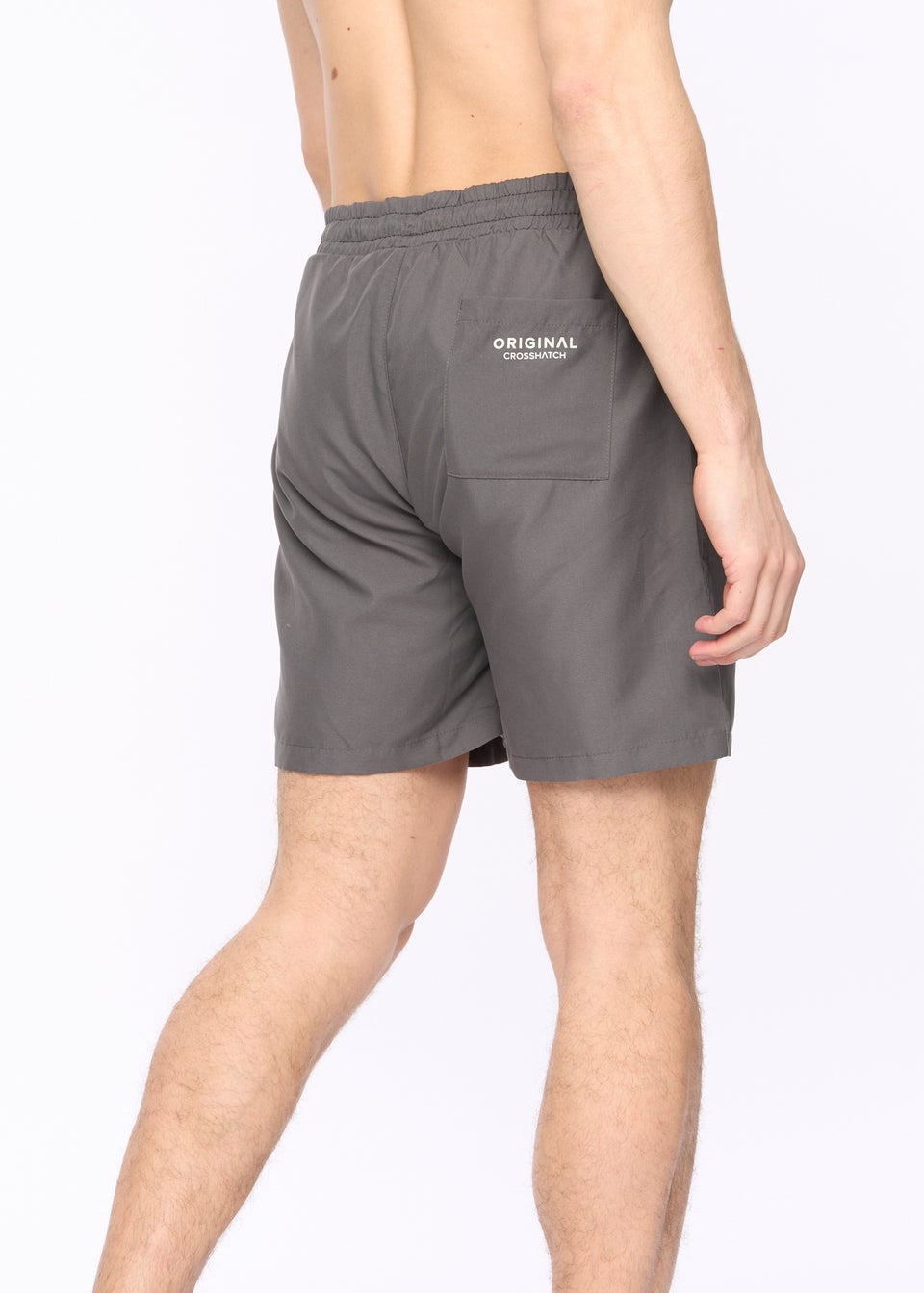 Crosshatch Charcoal Wabasso Swim Shorts