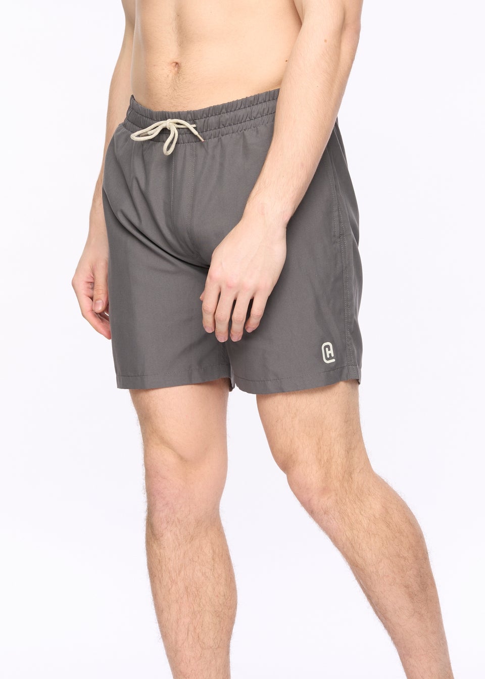 Crosshatch Charcoal Wabasso Swim Shorts