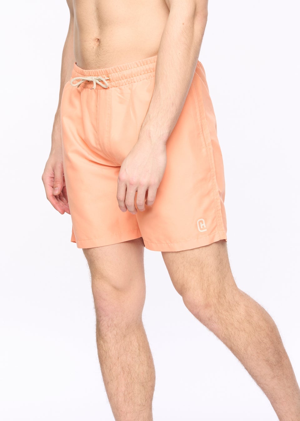 Crosshatch Coral Wabasso Swim Shorts