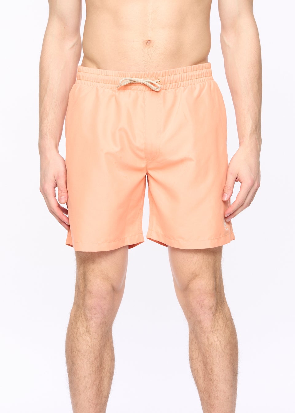 Crosshatch Coral Wabasso Swim Shorts