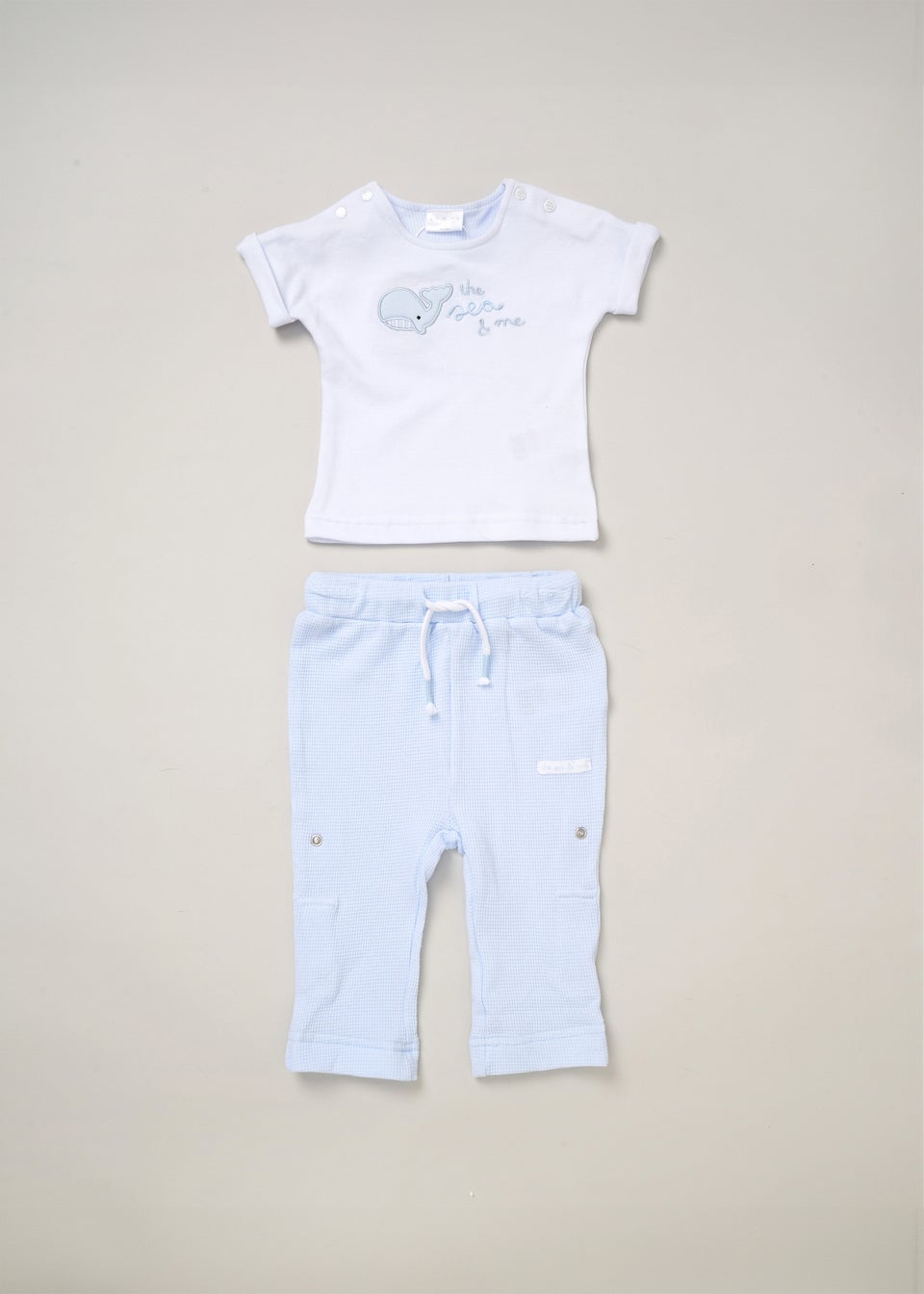 Rock a Bye Baby Printed T-Shirt & Adjustable Trouser Outfit Set (0-12 mnths)