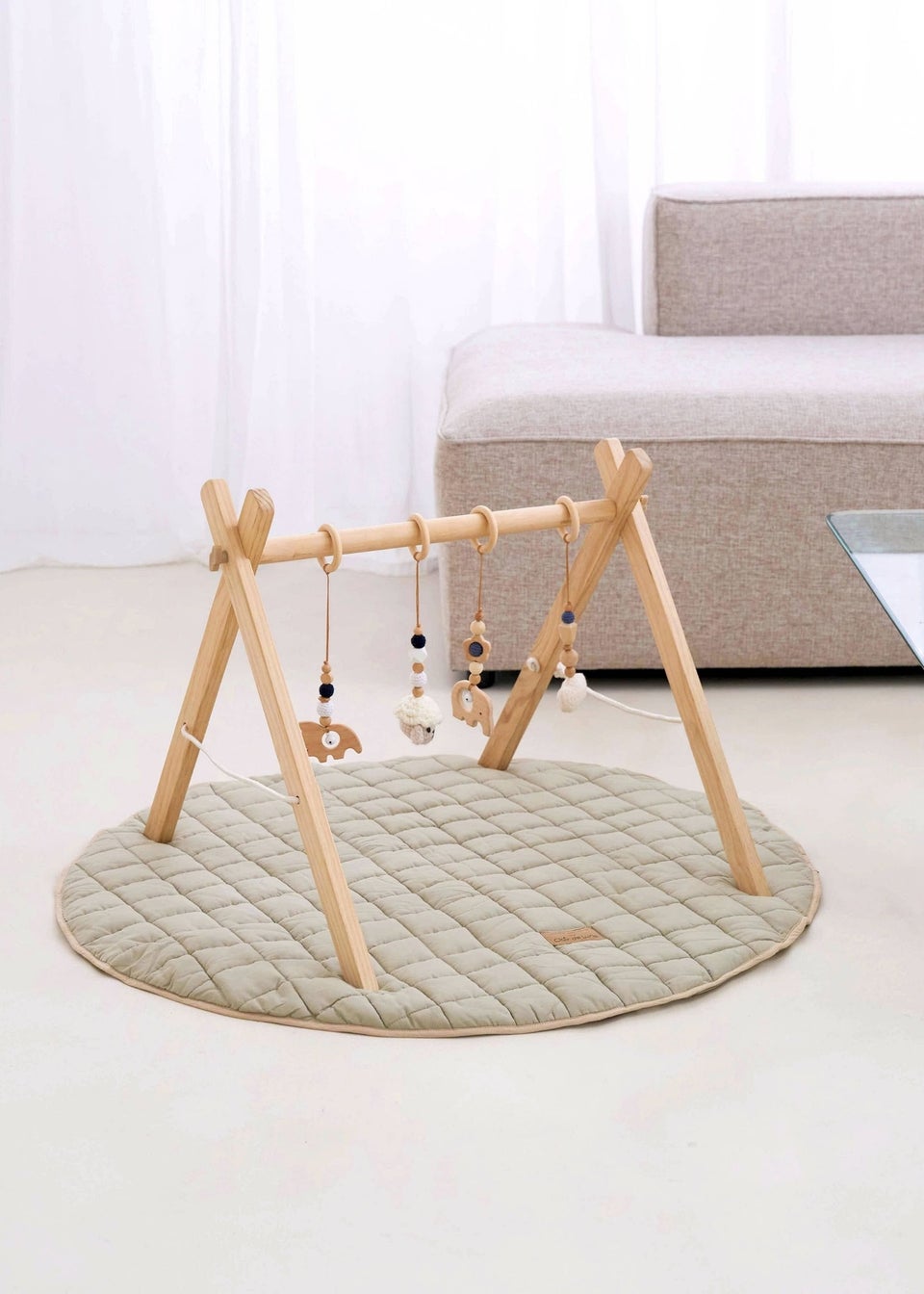 Clair de Lune Organic Sage Play Bundle Mat &  Gym