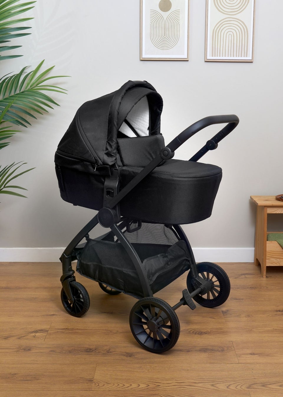 Clair de Lune Black Urban Explorer 2 in 1 Travel System