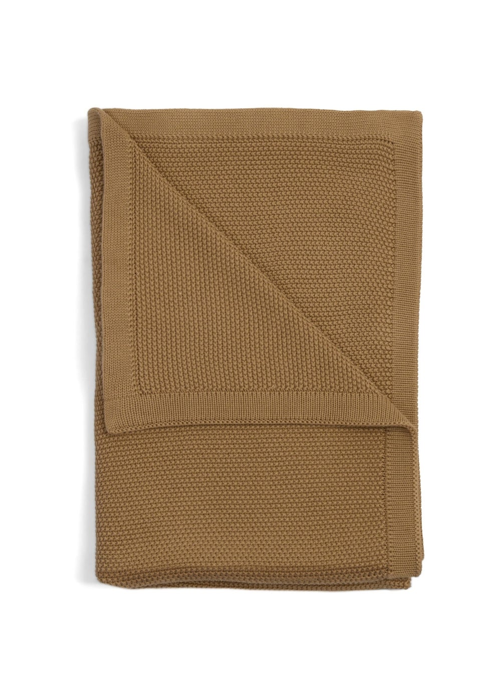 Clair de Lune Organic Biscuit Knitted Blanket