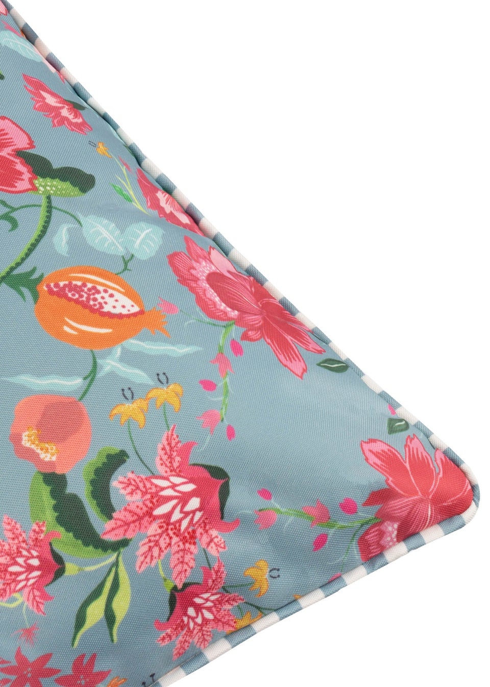 Wylder Nature Light Blue Claudia Floral Outdoor Outdoor Cushion