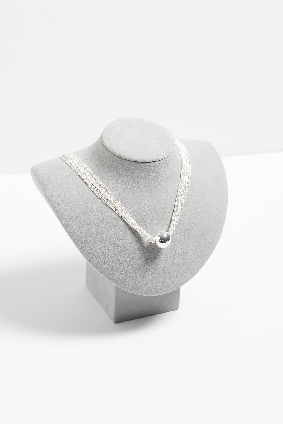 Mood Silver Chain Orb Allway Necklace