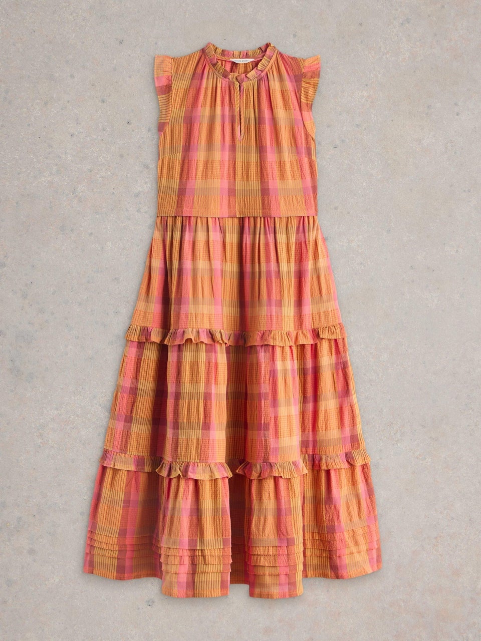 Kariertes Maxikleid Rosie