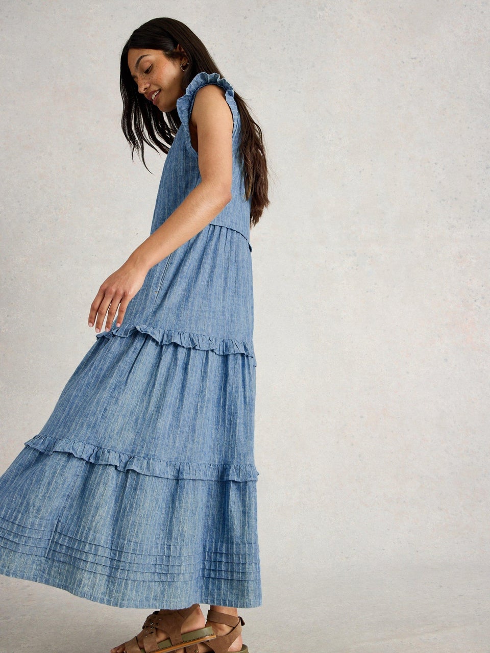 Gestreiftes Maxikleid Rosie