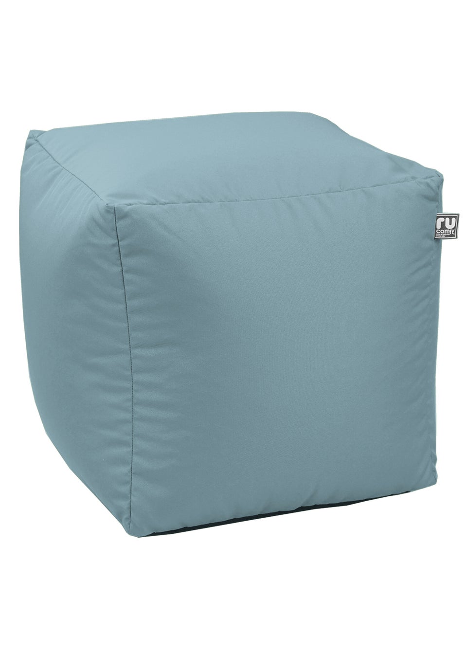 rucomfy Indoor/Outdoor Cube Seafoam Blue Beanbag