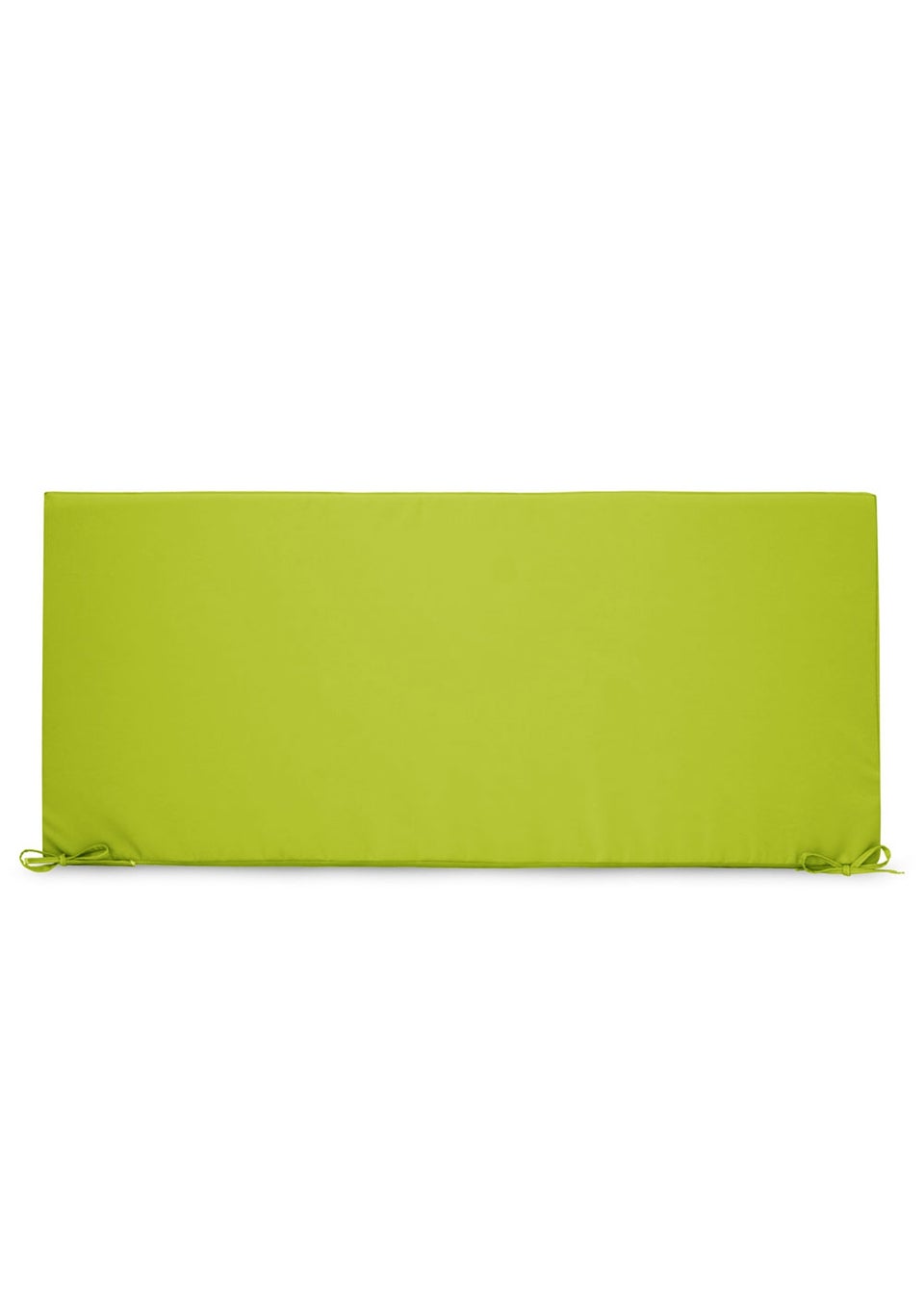 rucomfy Indoor/Outdoor Striped Double Bench Olive Green Seatpad