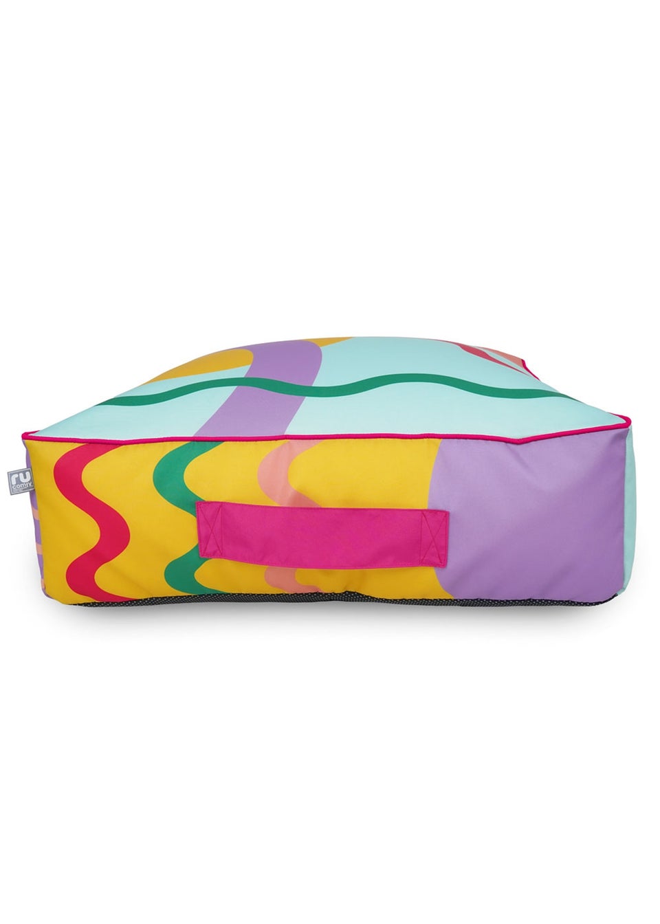 rucomfy Indoor/Outdoor Box Floor Cushion Doodle Print Beanbag