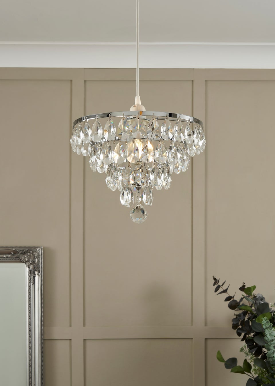 BHS Lighting Elianis Easyfit Chrome (21cm x 30cm)