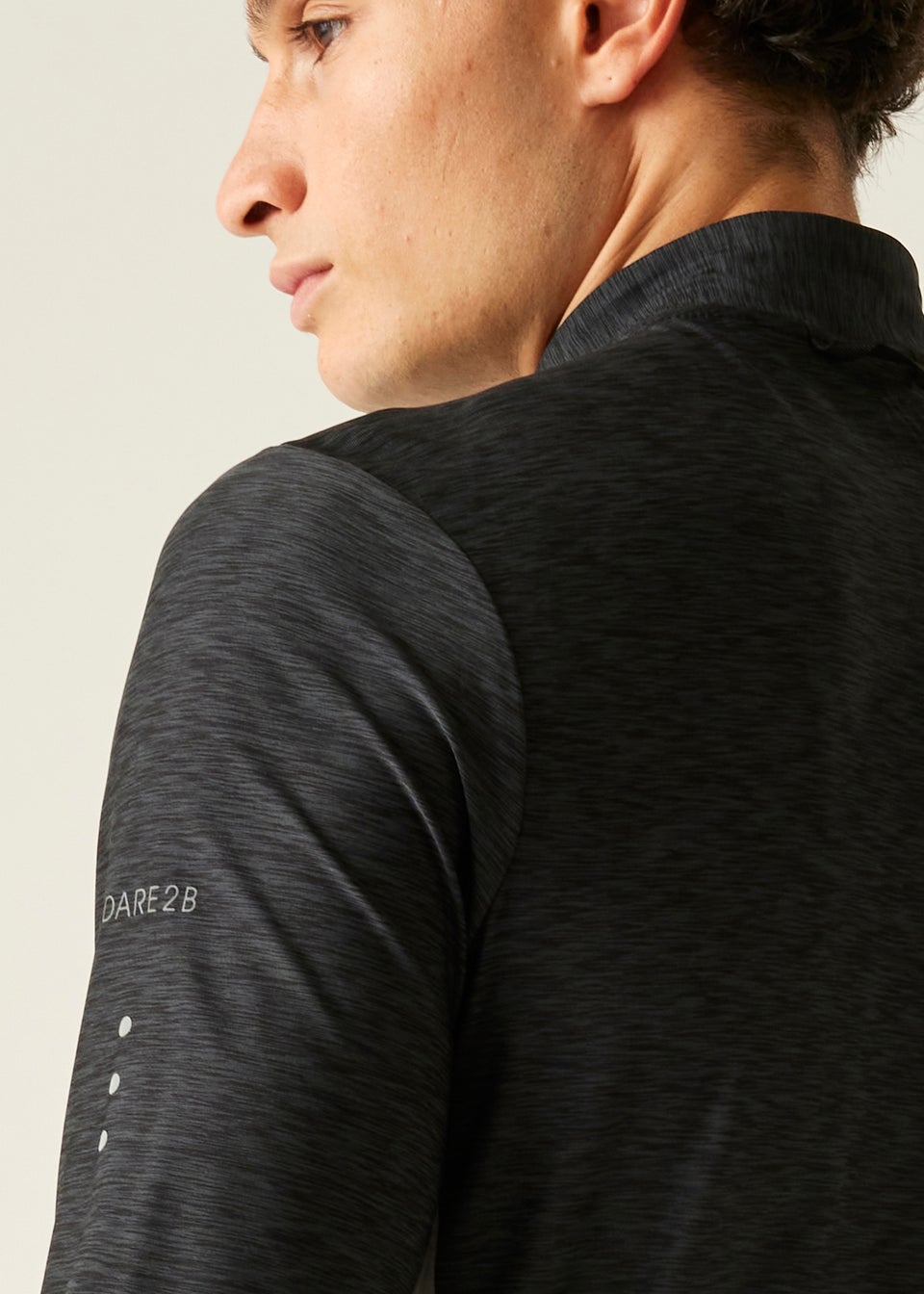 Dare2b Black Marl Power Up III Reflective Jersey