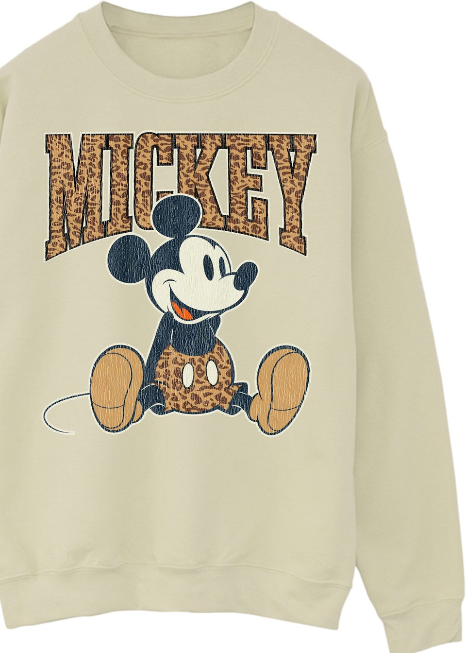 Disney Mickey Mouse Leopard Sand Sweatshirt