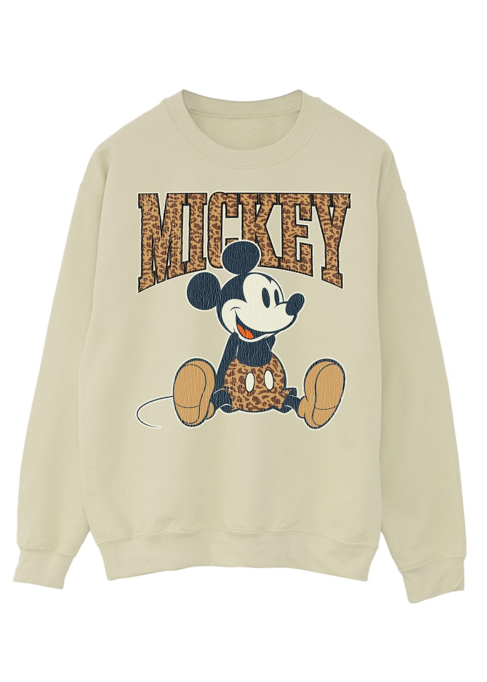 Disney Mickey Mouse Leopard Sand Sweatshirt