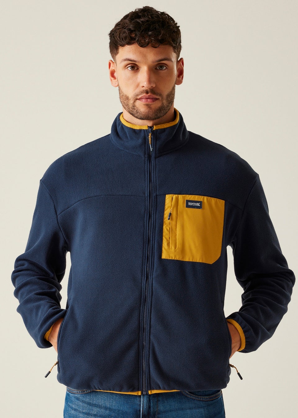 Regatta Navy/Yell Mustard Frankie Fleece