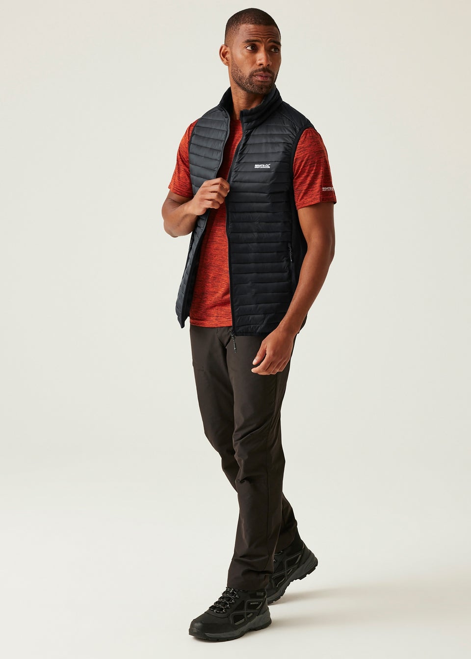 Regatta Black Andreson Water Repellent Extol Stretch Hybrid Bodywarmer