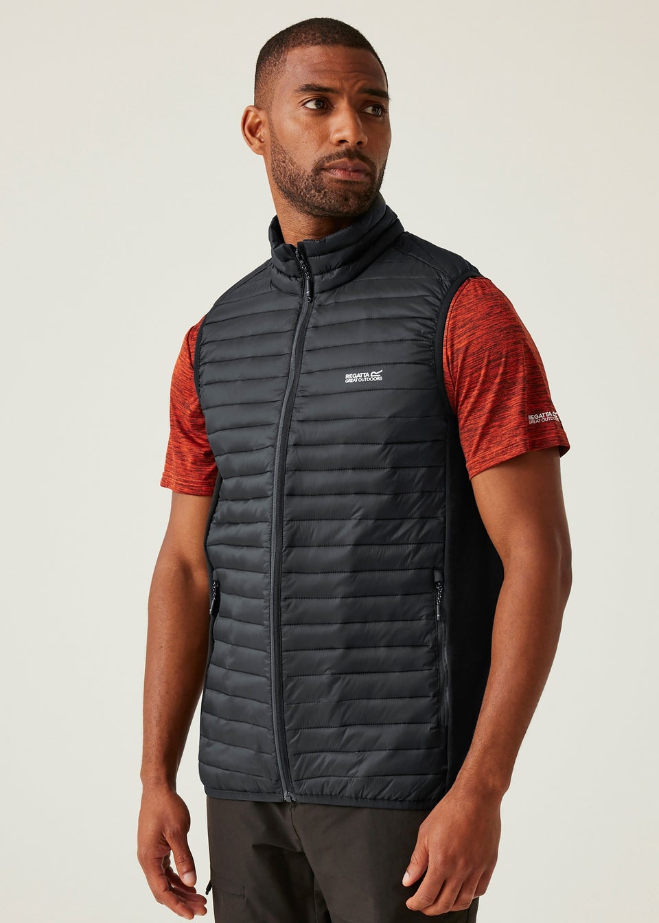 Regatta Black Andreson Water Repellent Extol Stretch Hybrid Bodywarmer