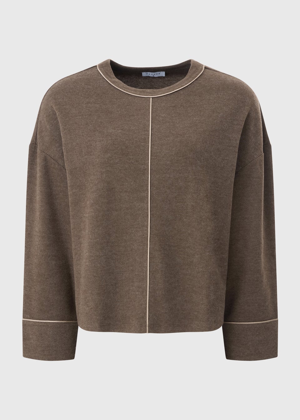 Chocolate Seam Detail Jumper