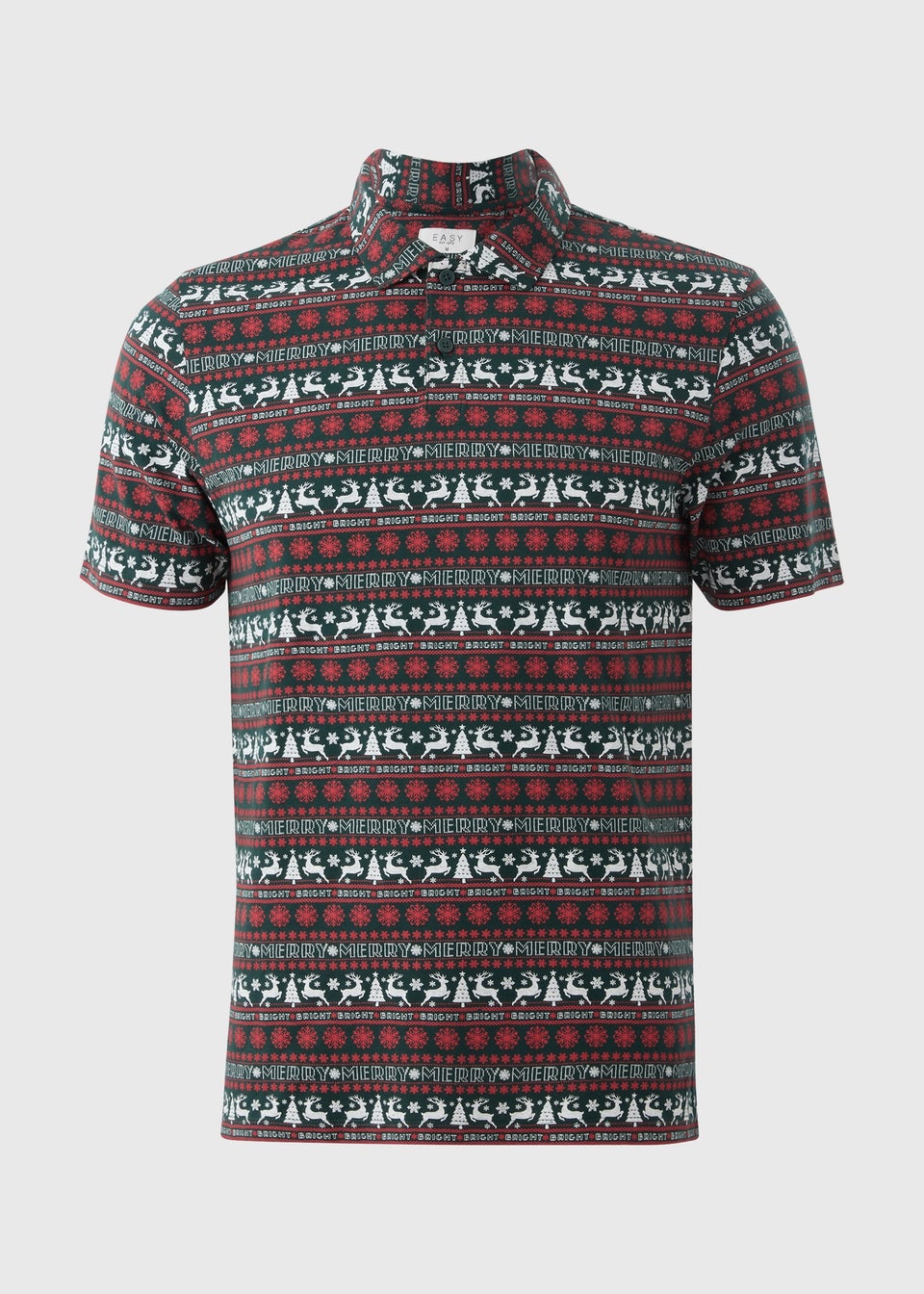 Green Christmas Wrapping Polo Shirt