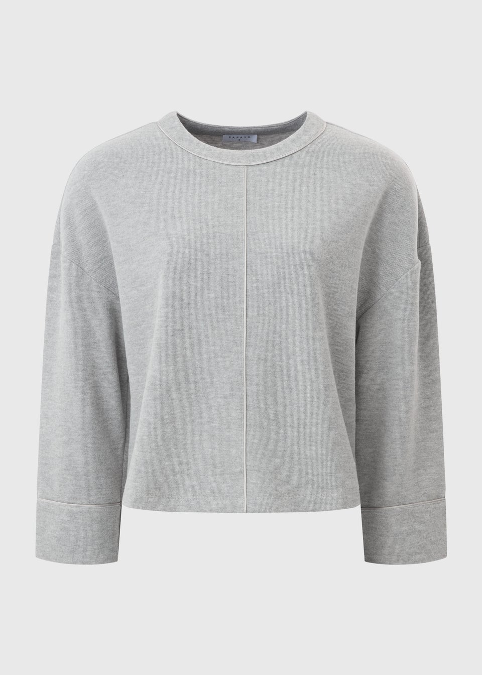 Grey Cuffed Jumper