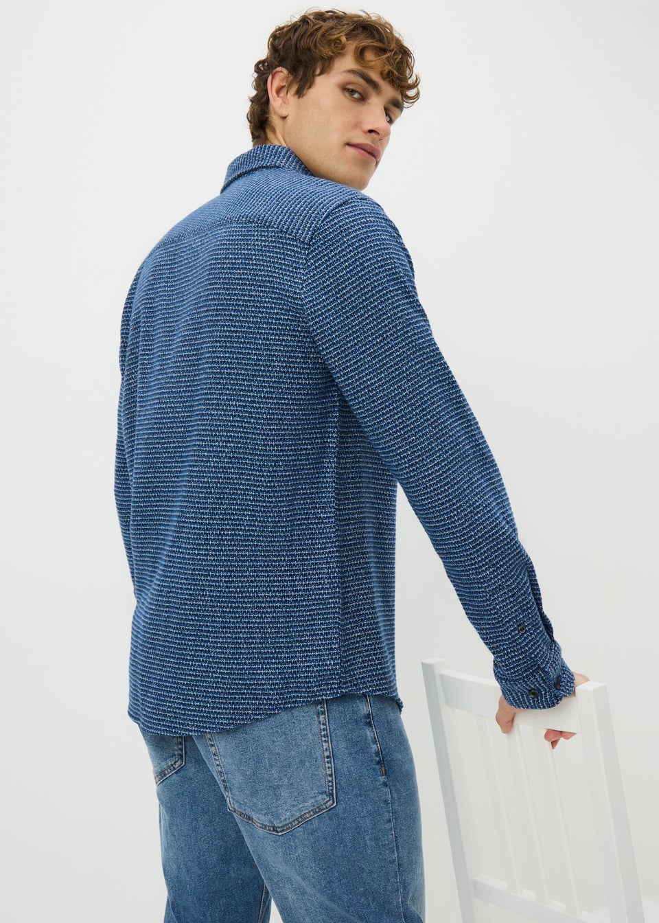 Blue Waffle Shirt