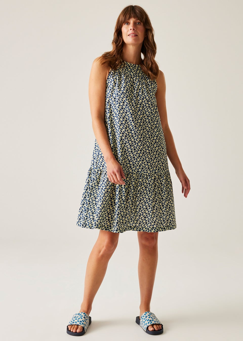 Regatta Jasmine Flower Blue Orla Kiely Summer II Dress