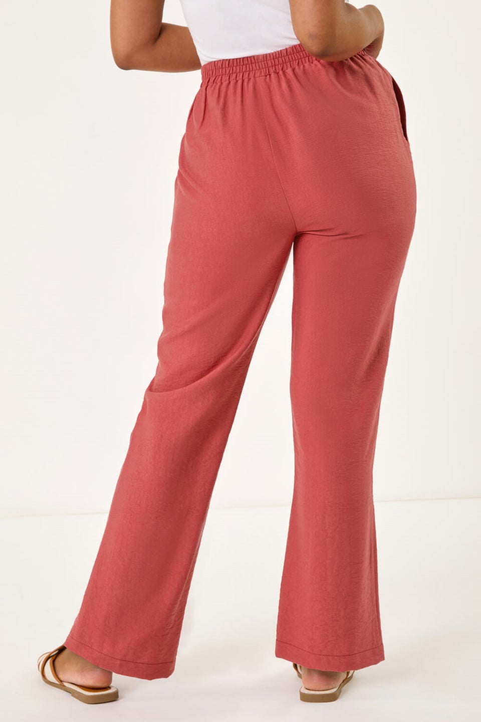 Roman Rust Petite Textured Pocket Trouser
