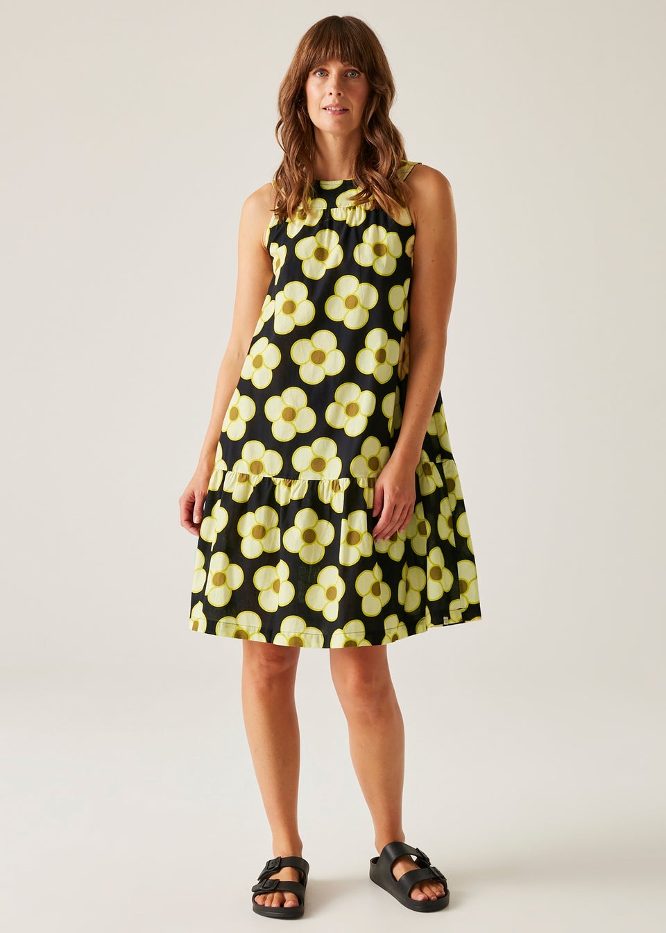 Regatta Spinning Flower Black Orla Kiely Summer II Dress