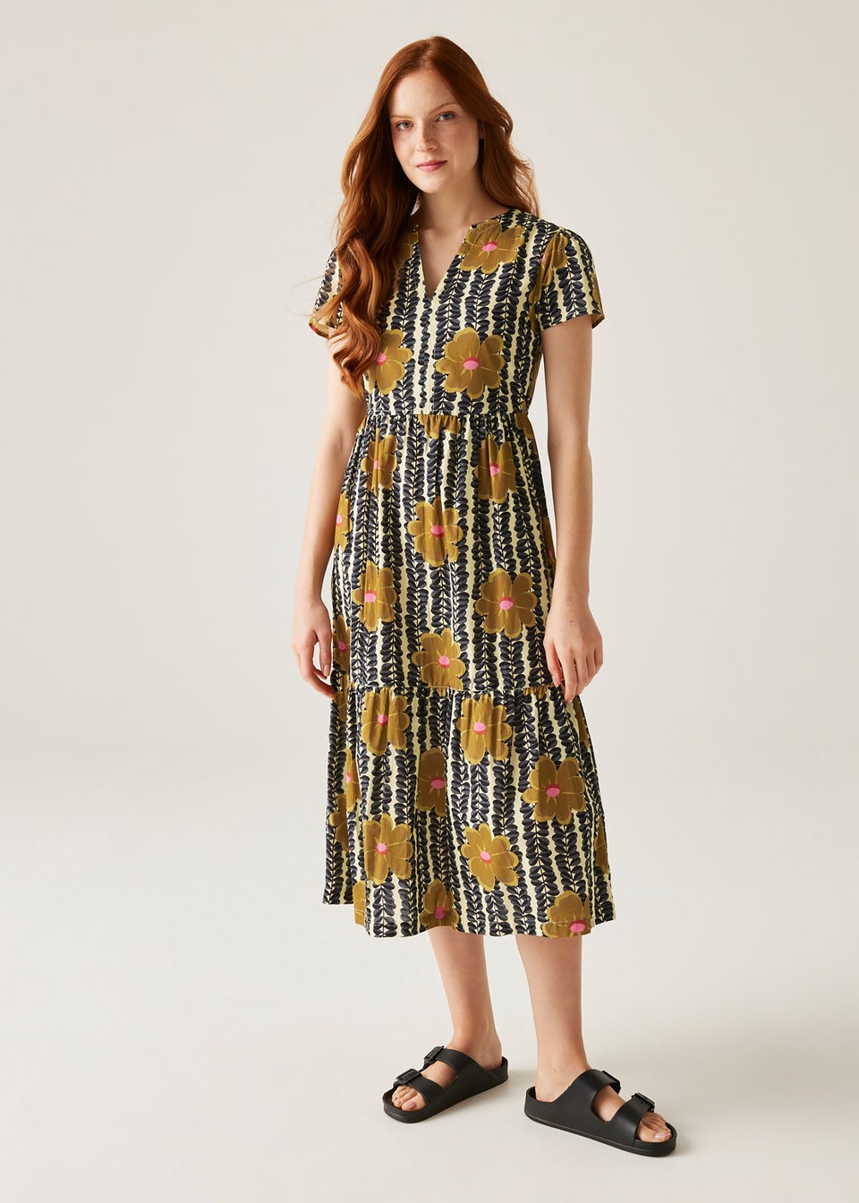 Regatta Lotus Mustard Orla Kiely Dress